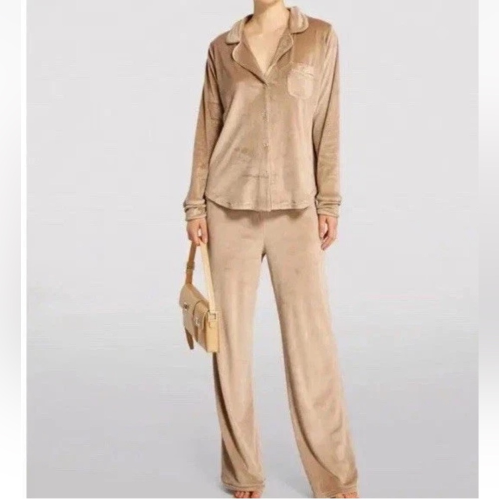 SKIMS Tan Pajama Set